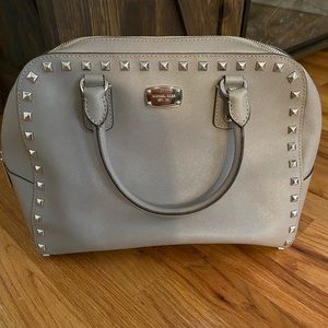 Michael Kors Saffiano Stud Large Satchel